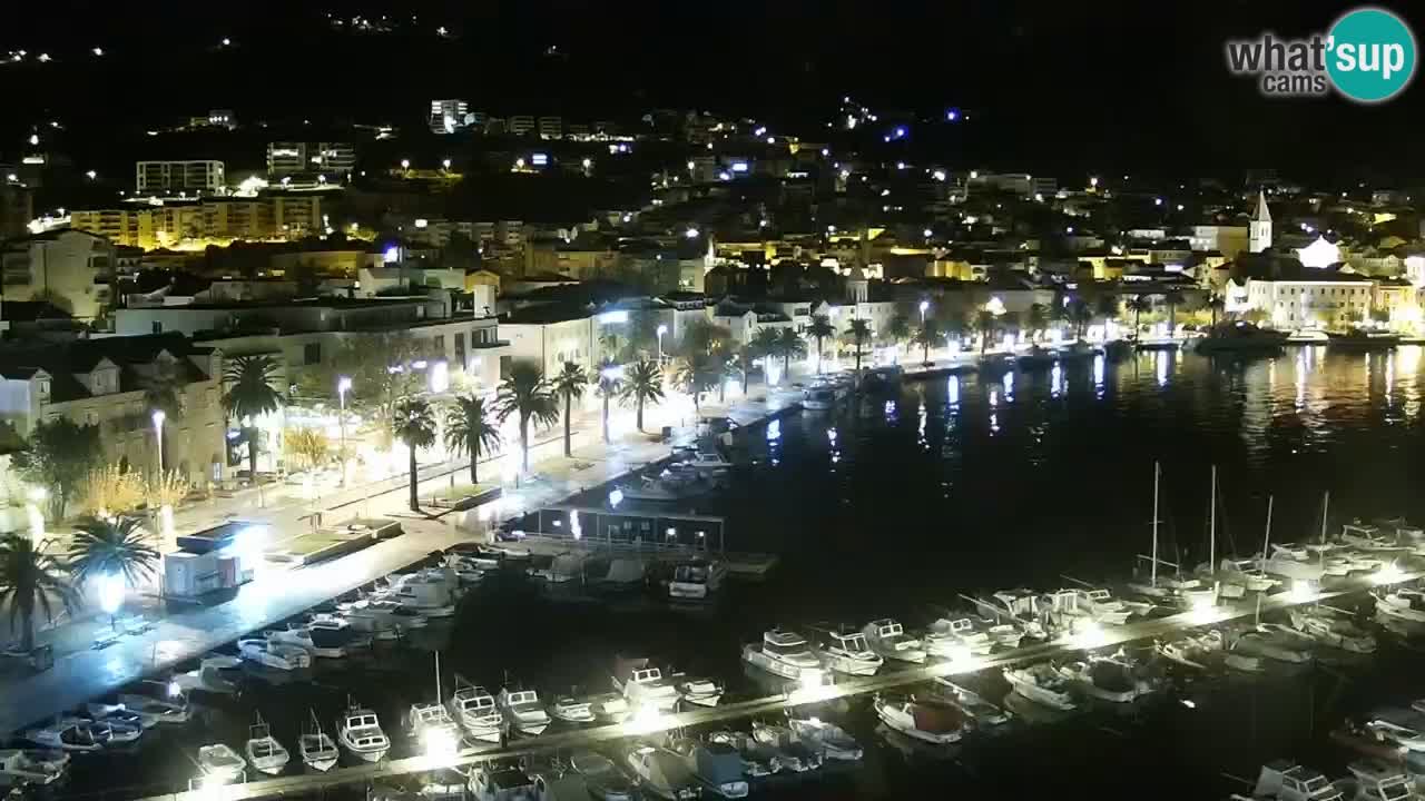 Stupendo panorama di Makarska livecam