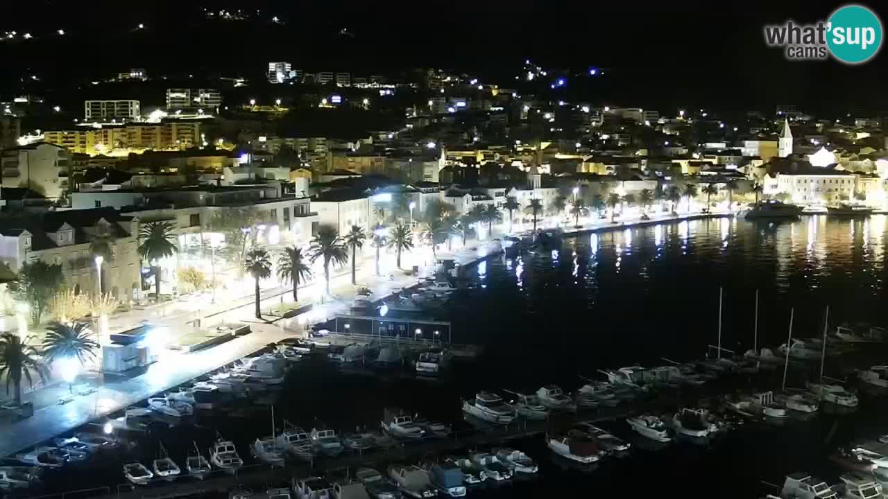 Stupendo panorama di Makarska livecam