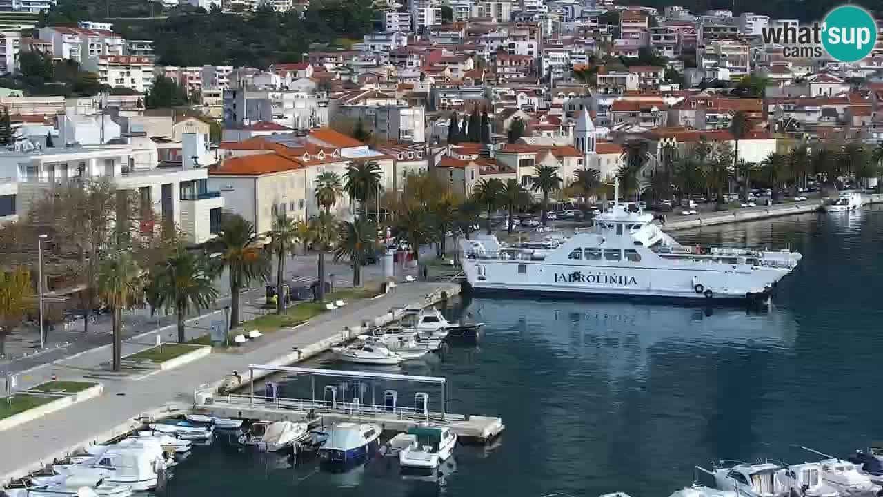 Stupendo panorama di Makarska livecam