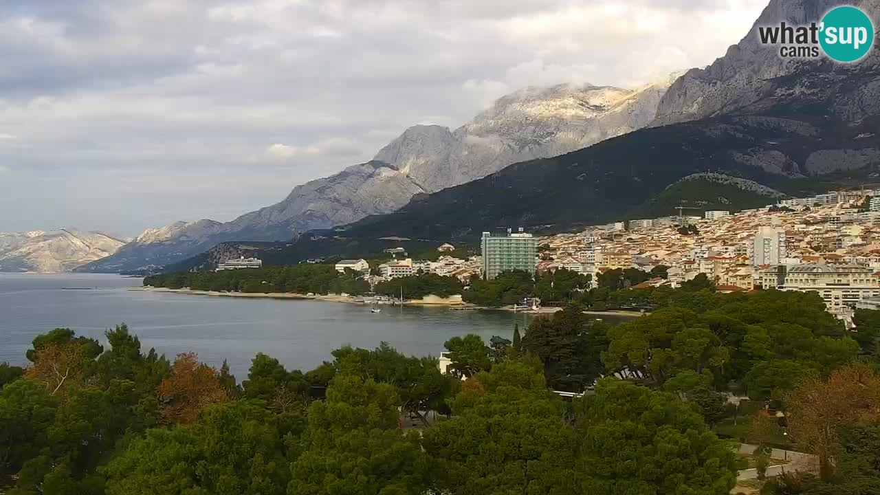 Stupendo panorama di Makarska livecam