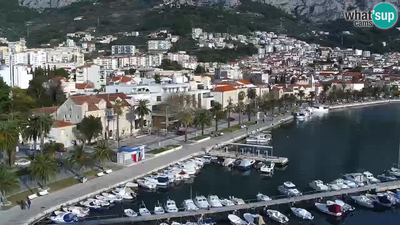 Stupendo panorama di Makarska livecam