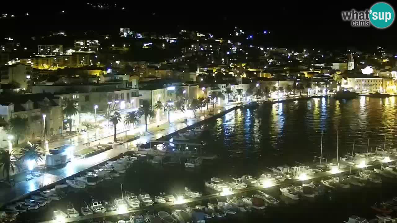 Stupendo panorama di Makarska livecam