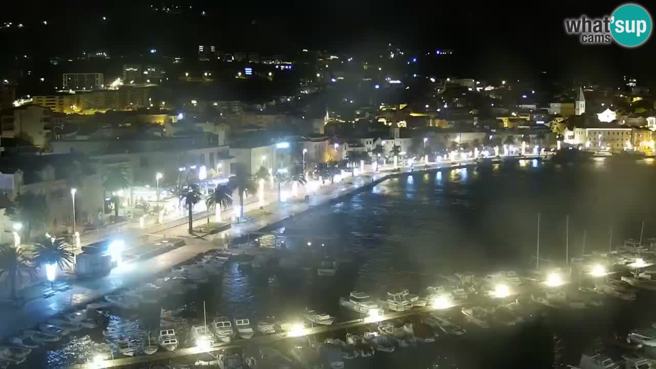 Stupendo panorama di Makarska livecam