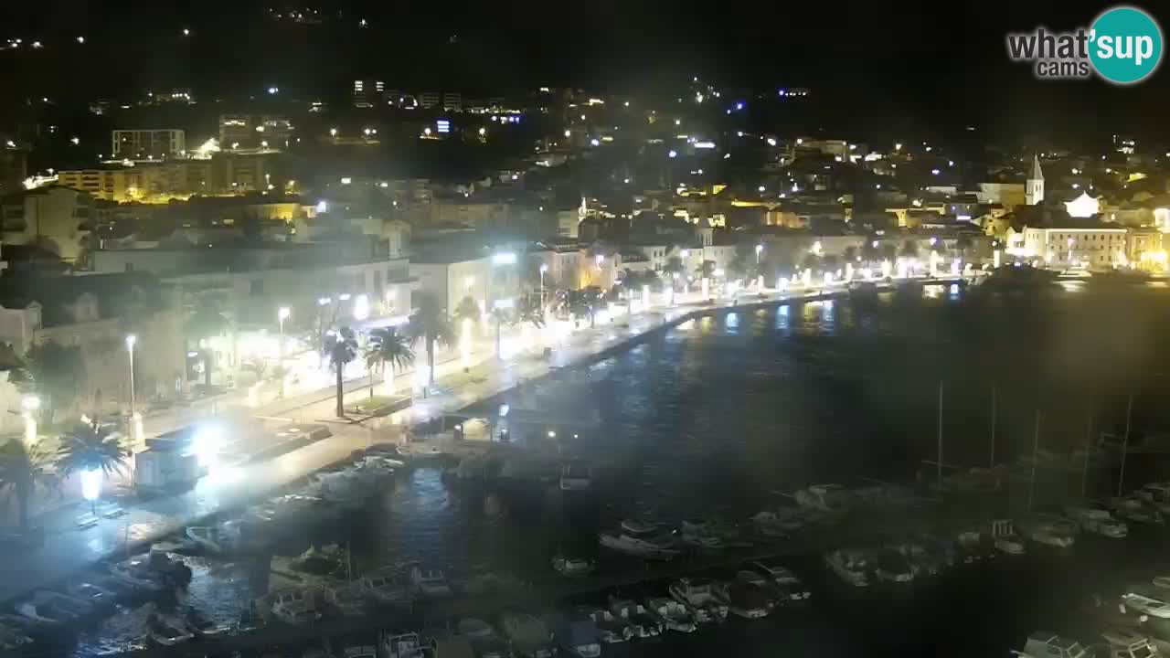 Stupendo panorama di Makarska livecam