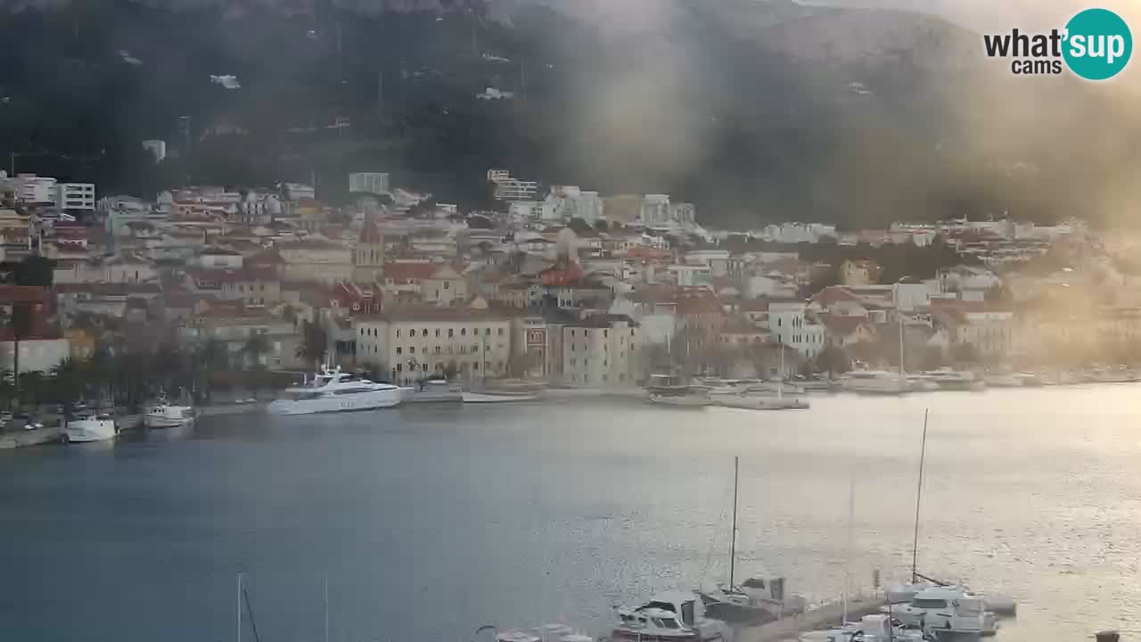 Stupendo panorama di Makarska livecam