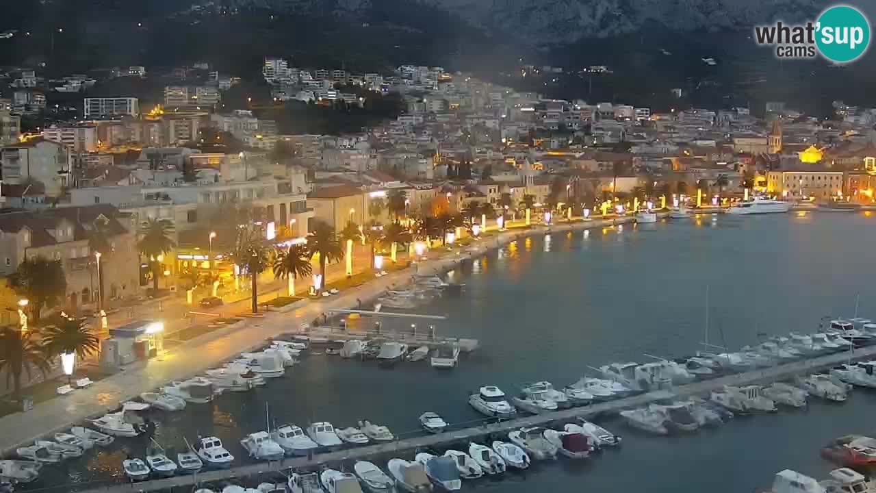 Stupendo panorama di Makarska livecam