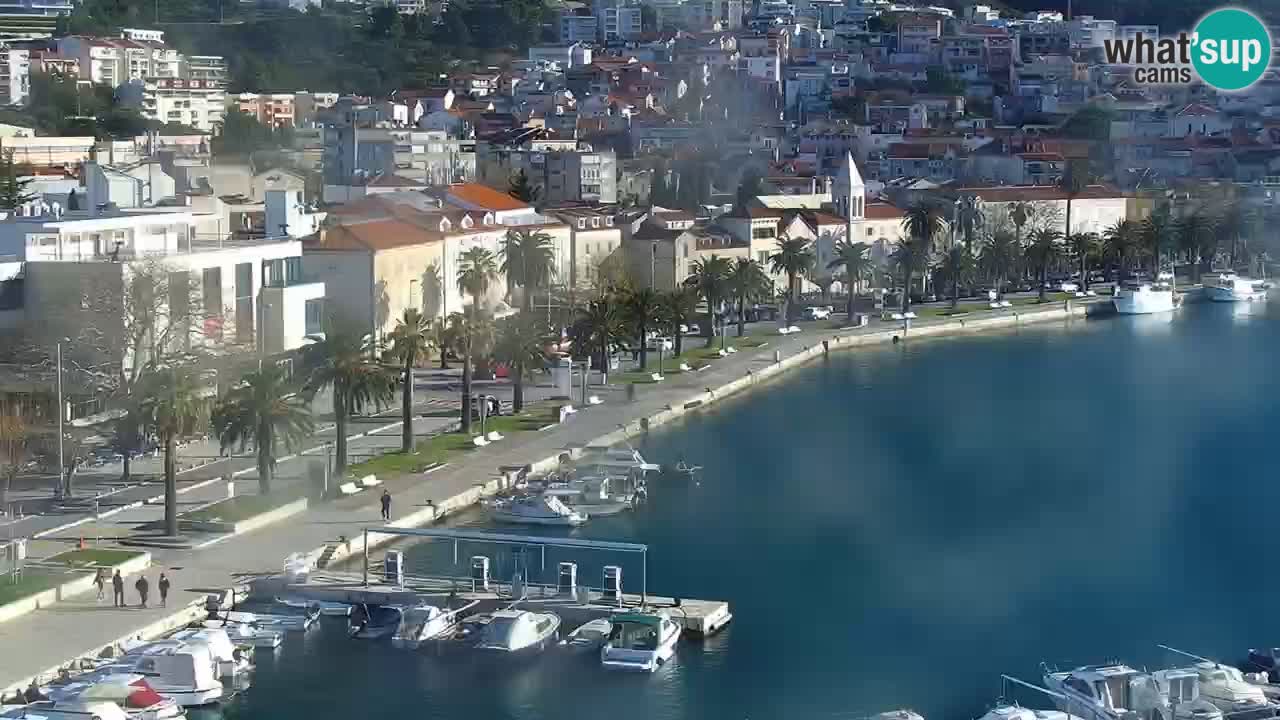 Stupendo panorama di Makarska livecam