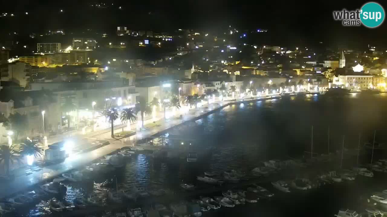 Stupendo panorama di Makarska livecam