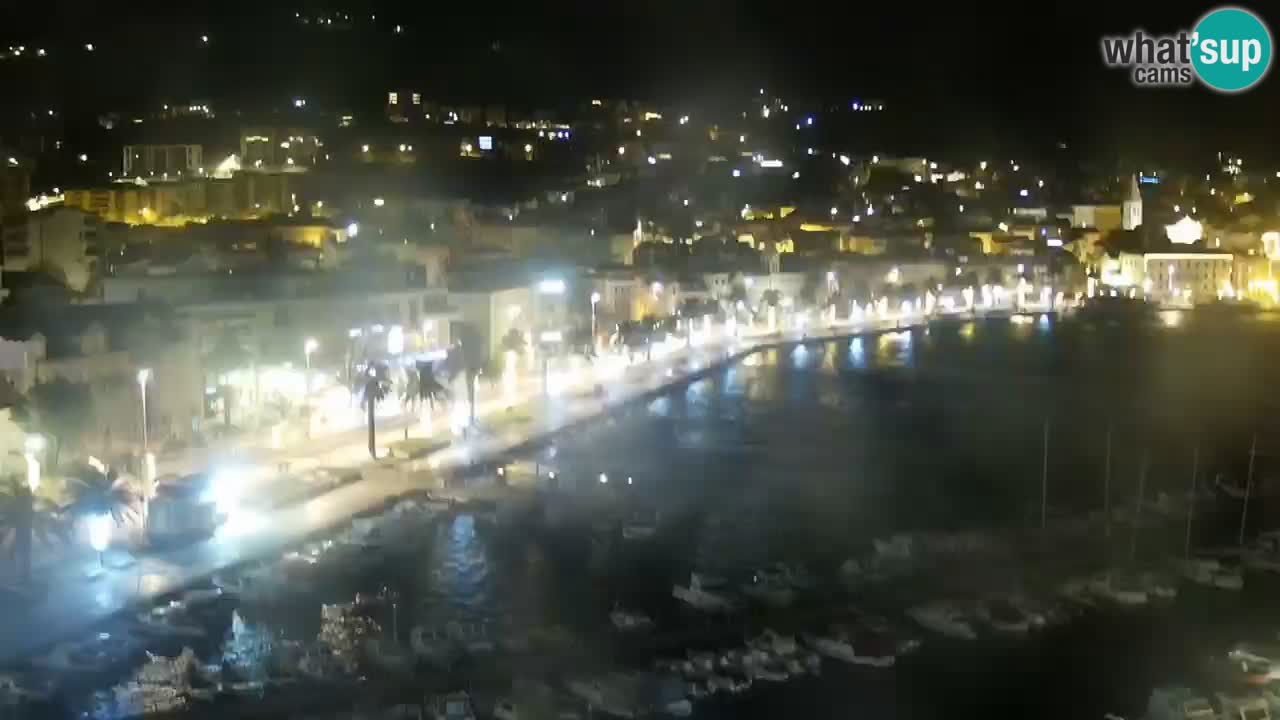 Stupendo panorama di Makarska livecam