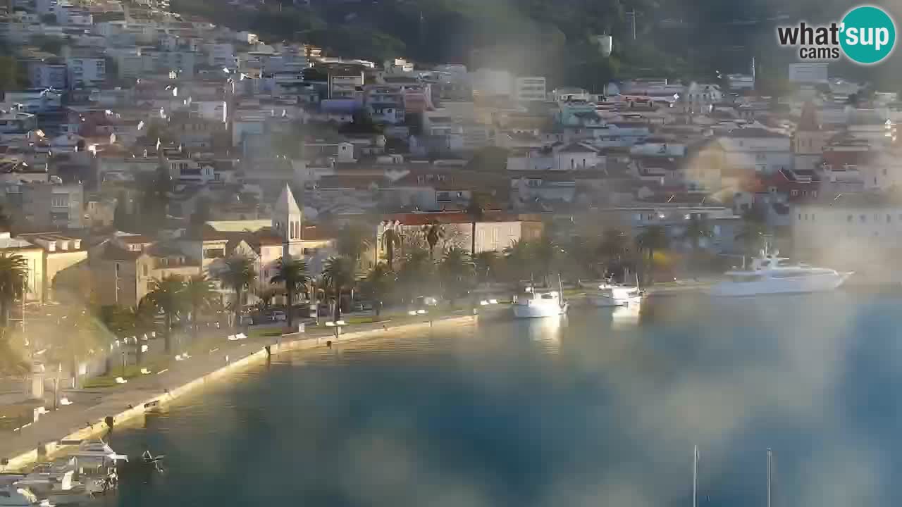 Stupendo panorama di Makarska livecam