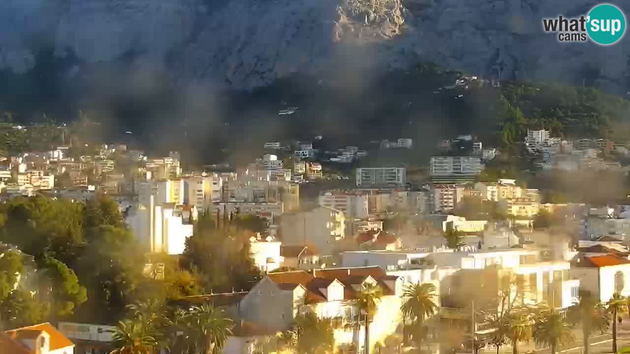 Stupendo panorama di Makarska livecam