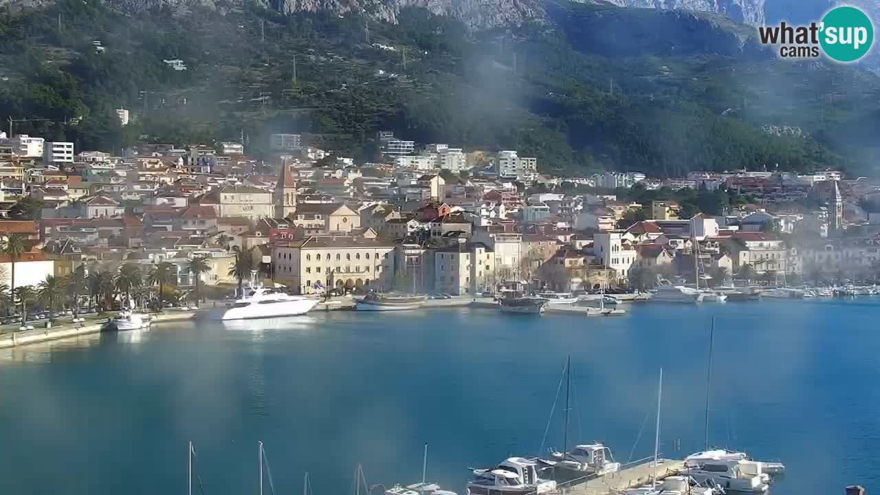 Stupendo panorama di Makarska livecam