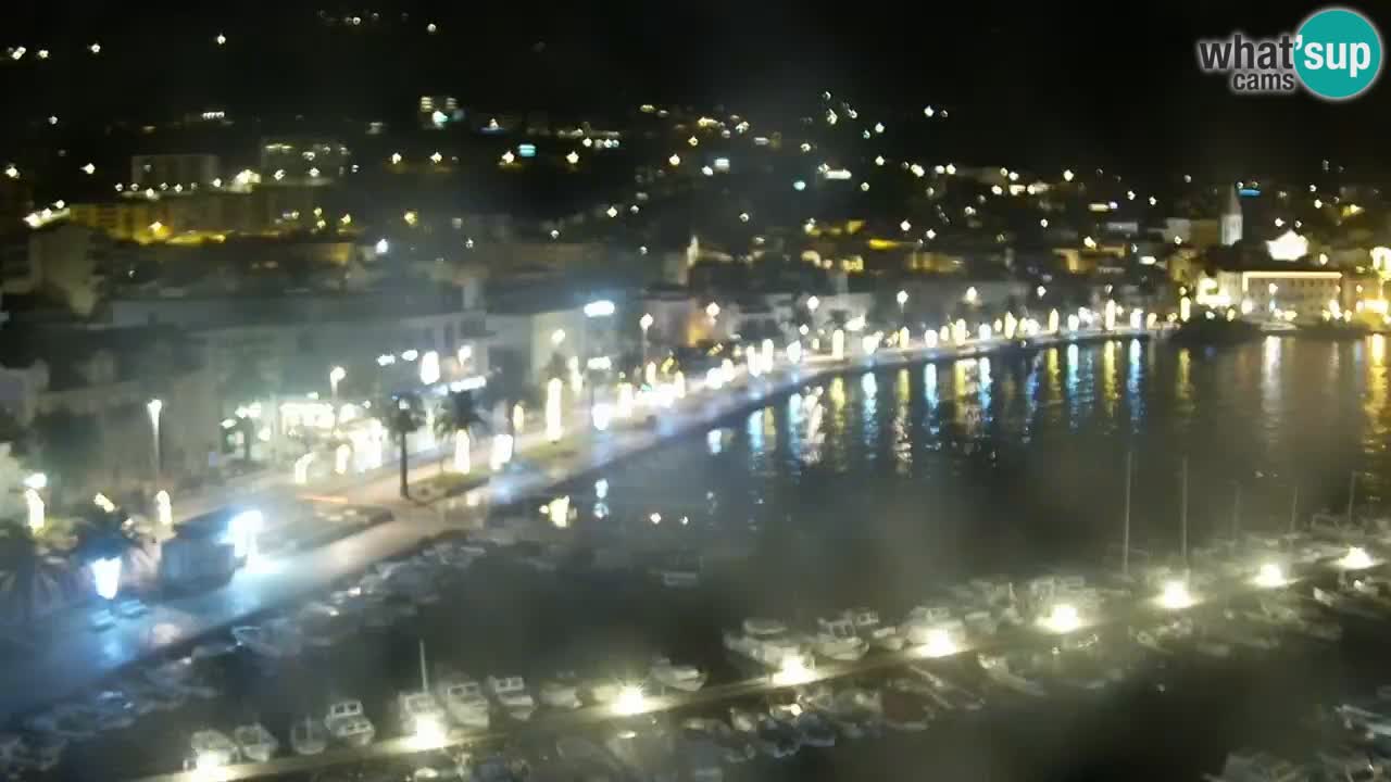 Stupendo panorama di Makarska livecam