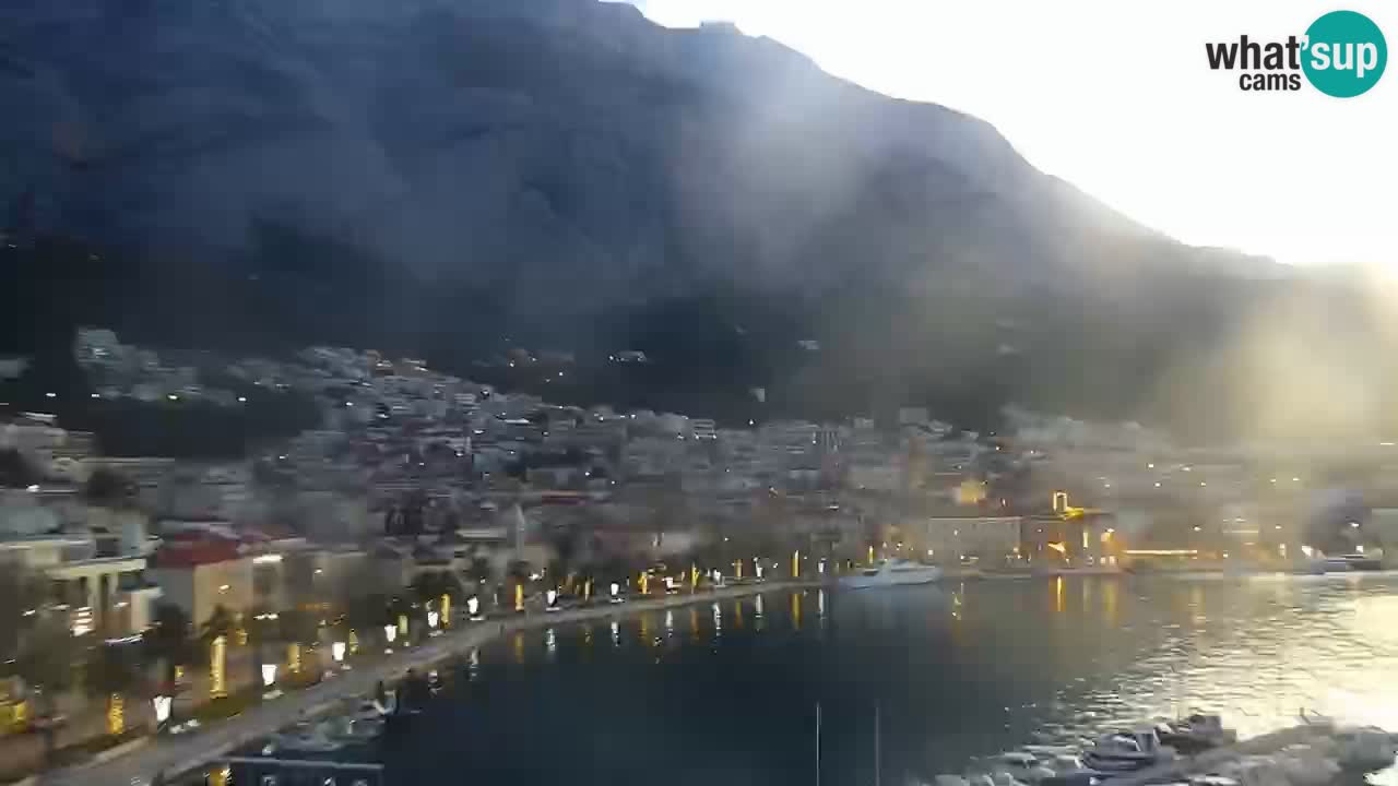 Stupendo panorama di Makarska livecam