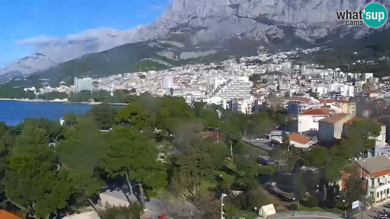 Stupendo panorama di Makarska livecam