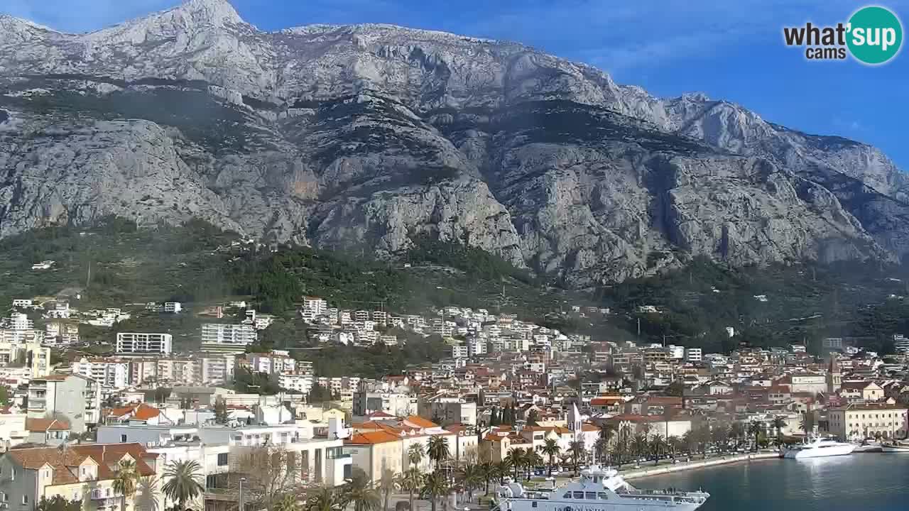 Stupendo panorama di Makarska livecam