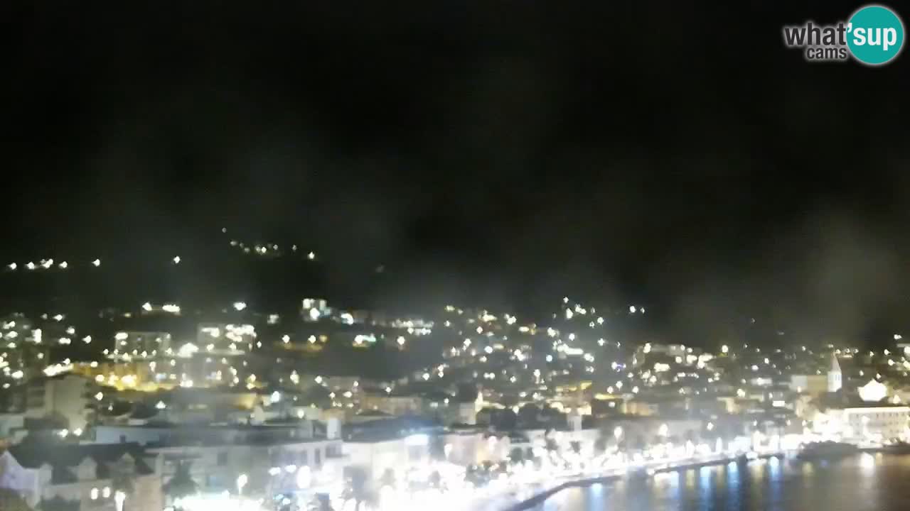 Stupendo panorama di Makarska livecam