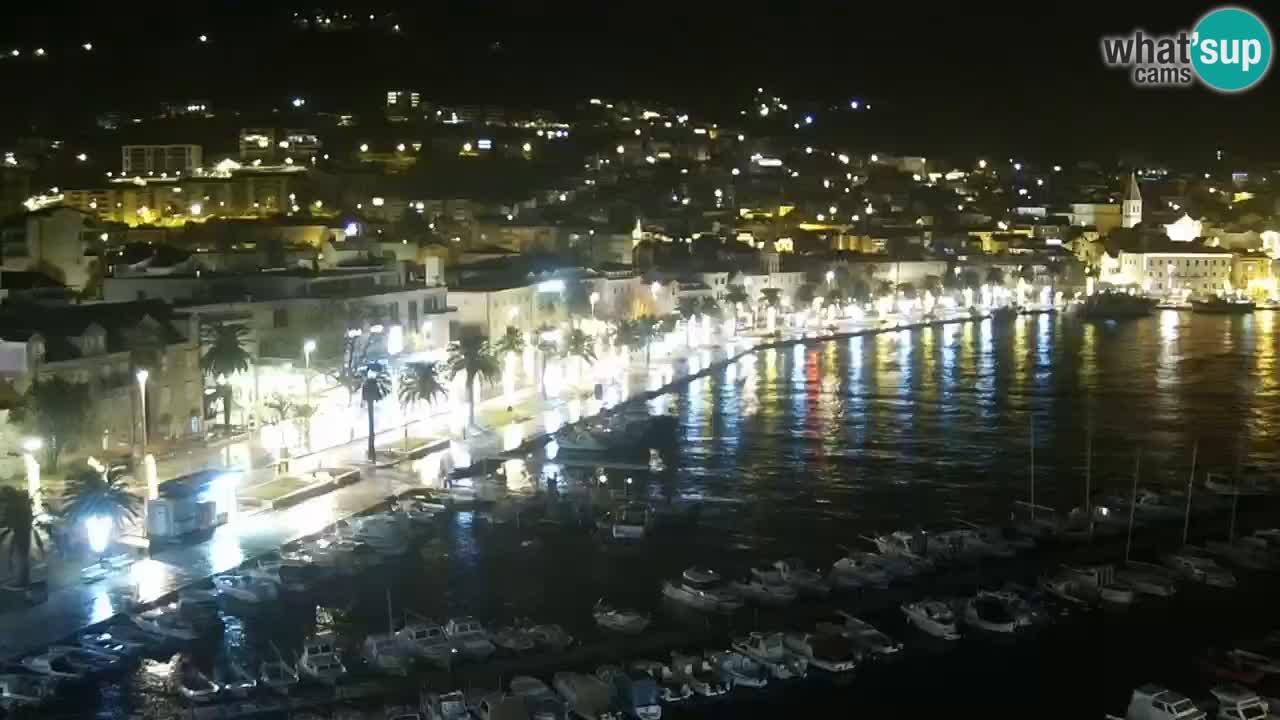 Stupendo panorama di Makarska livecam