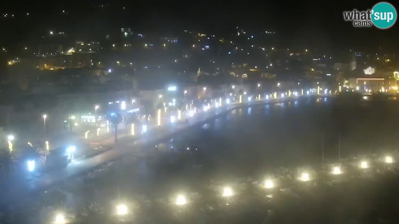 Stupendo panorama di Makarska livecam