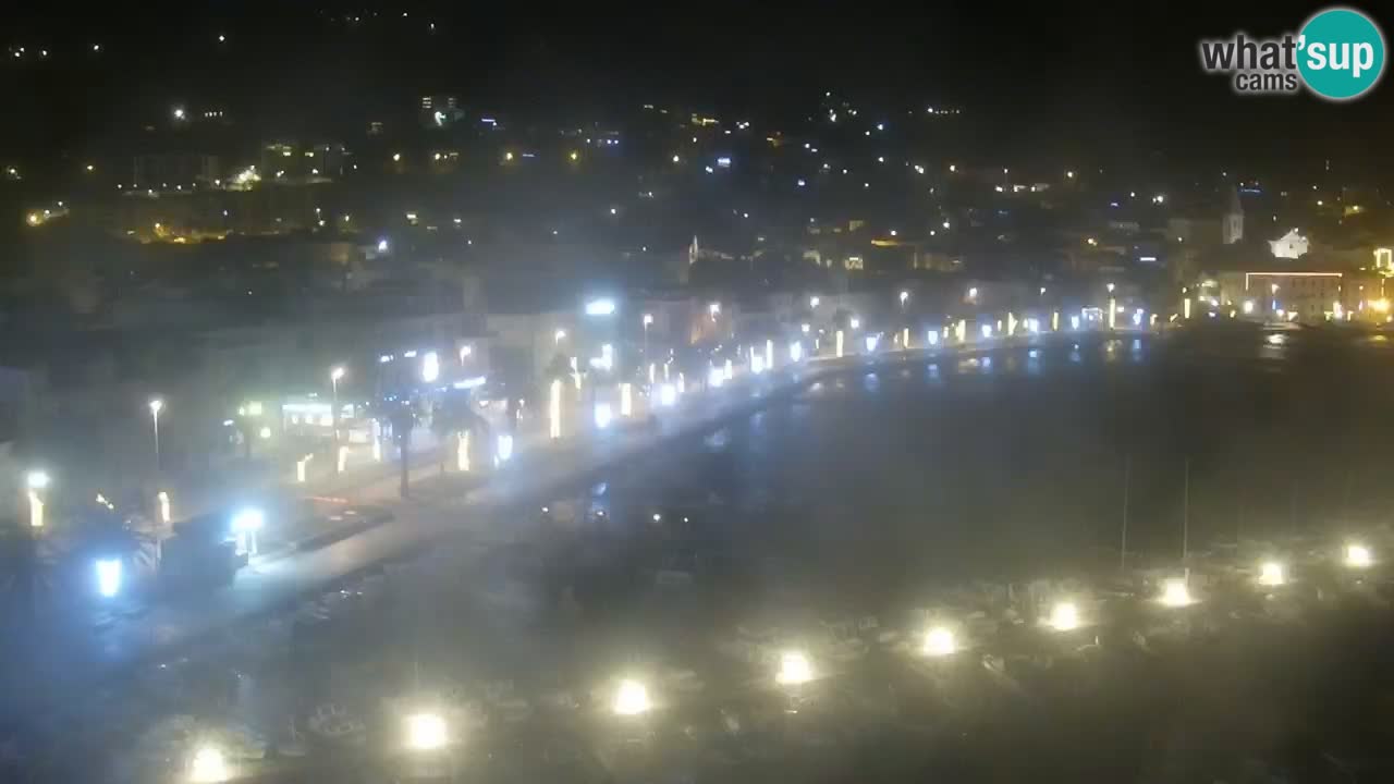 Stupendo panorama di Makarska livecam