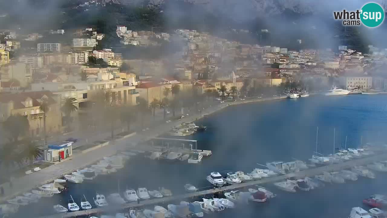 Stupendo panorama di Makarska livecam