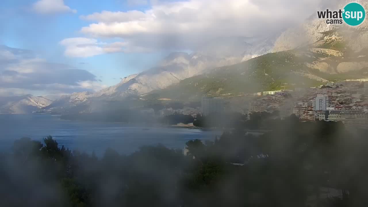 Stupendo panorama di Makarska livecam