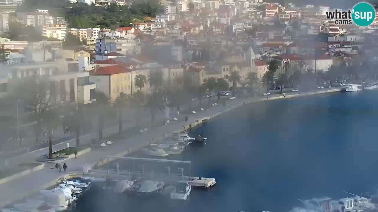 Stupendo panorama di Makarska livecam