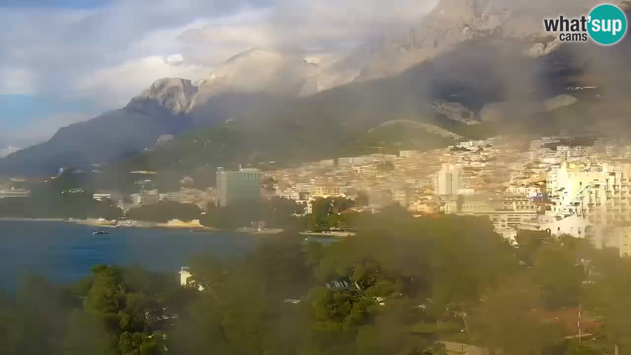 Stupendo panorama di Makarska livecam