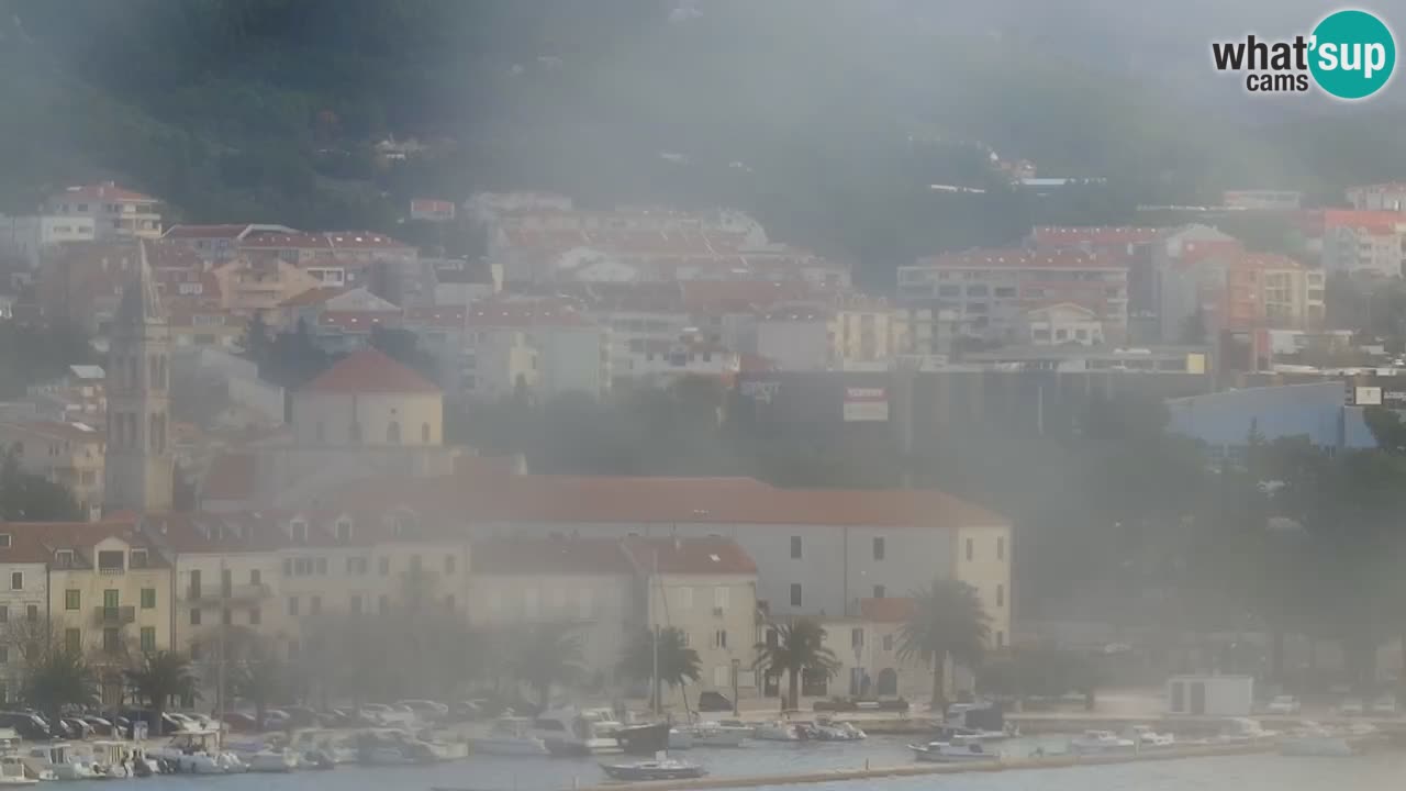 Stupendo panorama di Makarska livecam