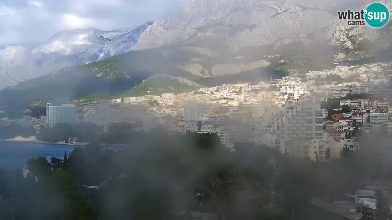 Stupendo panorama di Makarska livecam