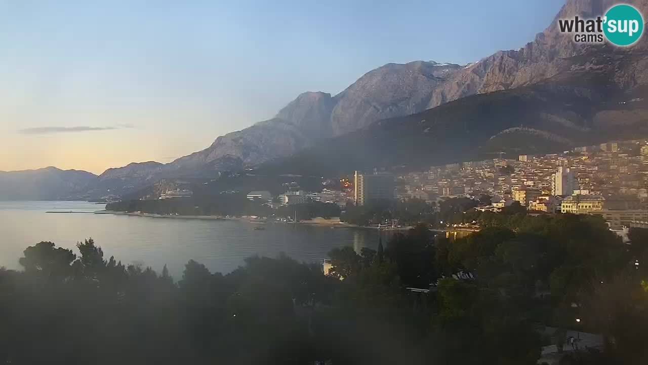 Stupendo panorama di Makarska livecam