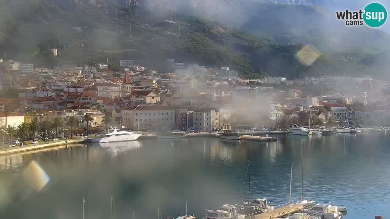 Stupendo panorama di Makarska livecam