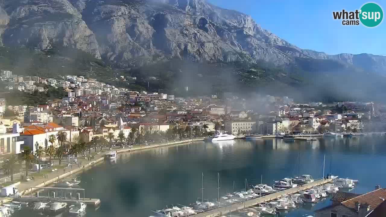 Stupendo panorama di Makarska livecam