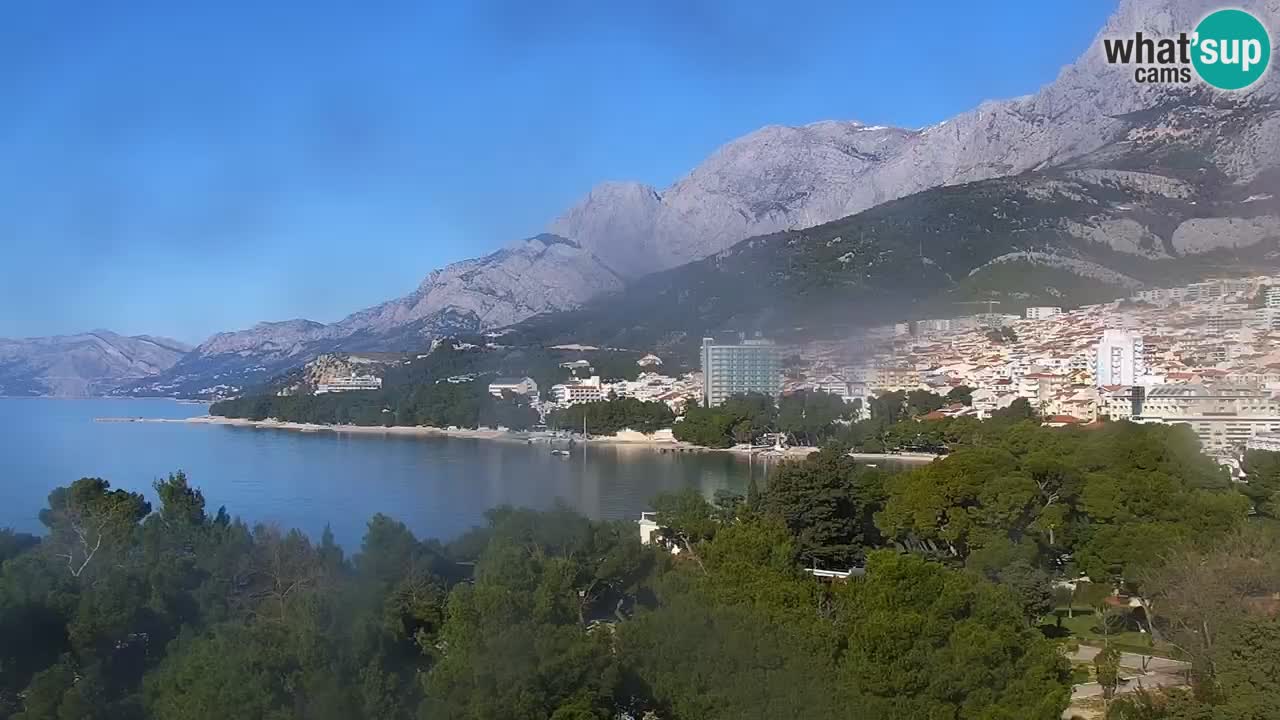 Stupendo panorama di Makarska livecam