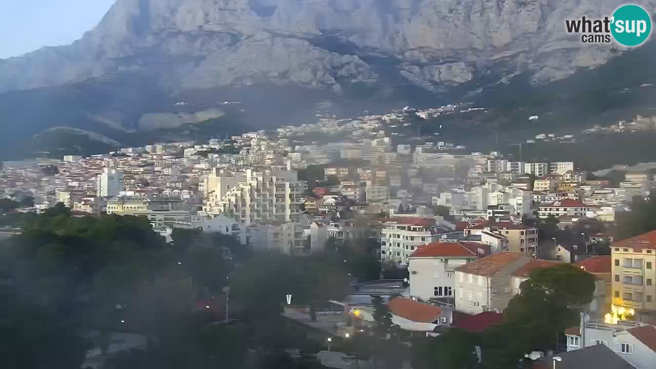 Stupendo panorama di Makarska livecam