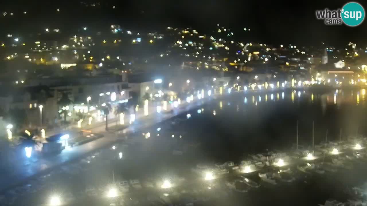 Stupendo panorama di Makarska livecam