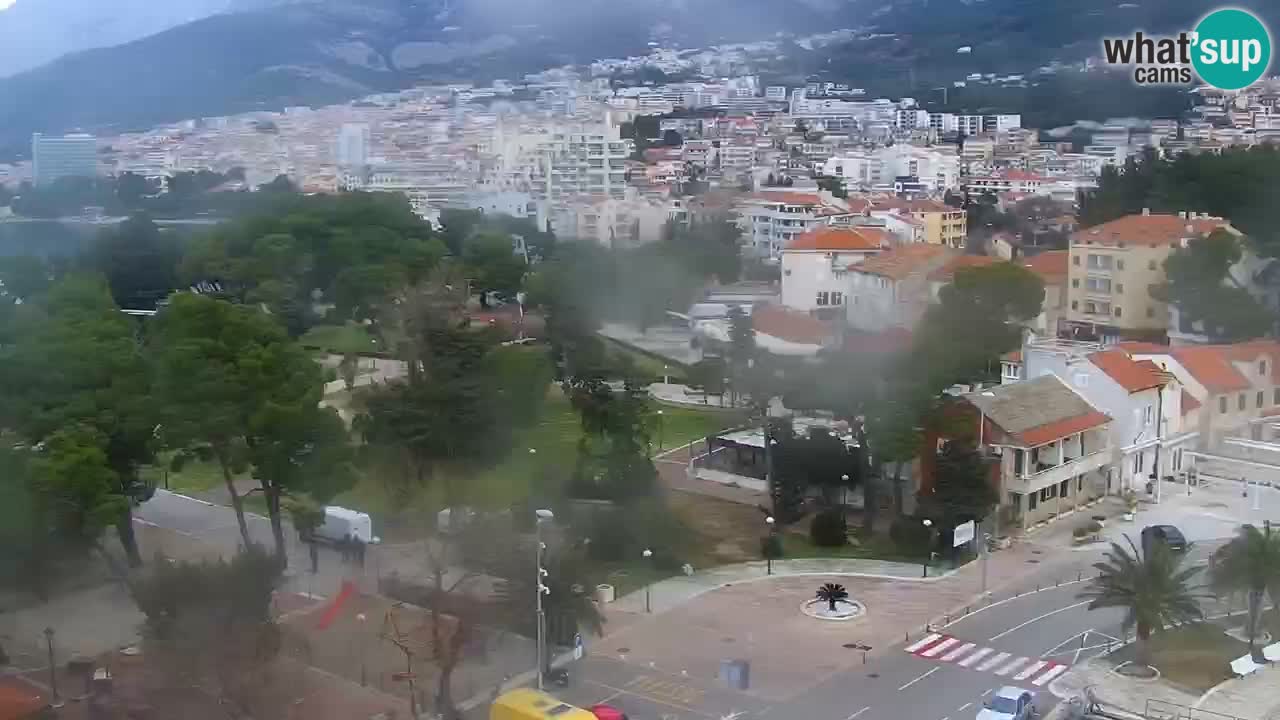 Stupendo panorama di Makarska livecam