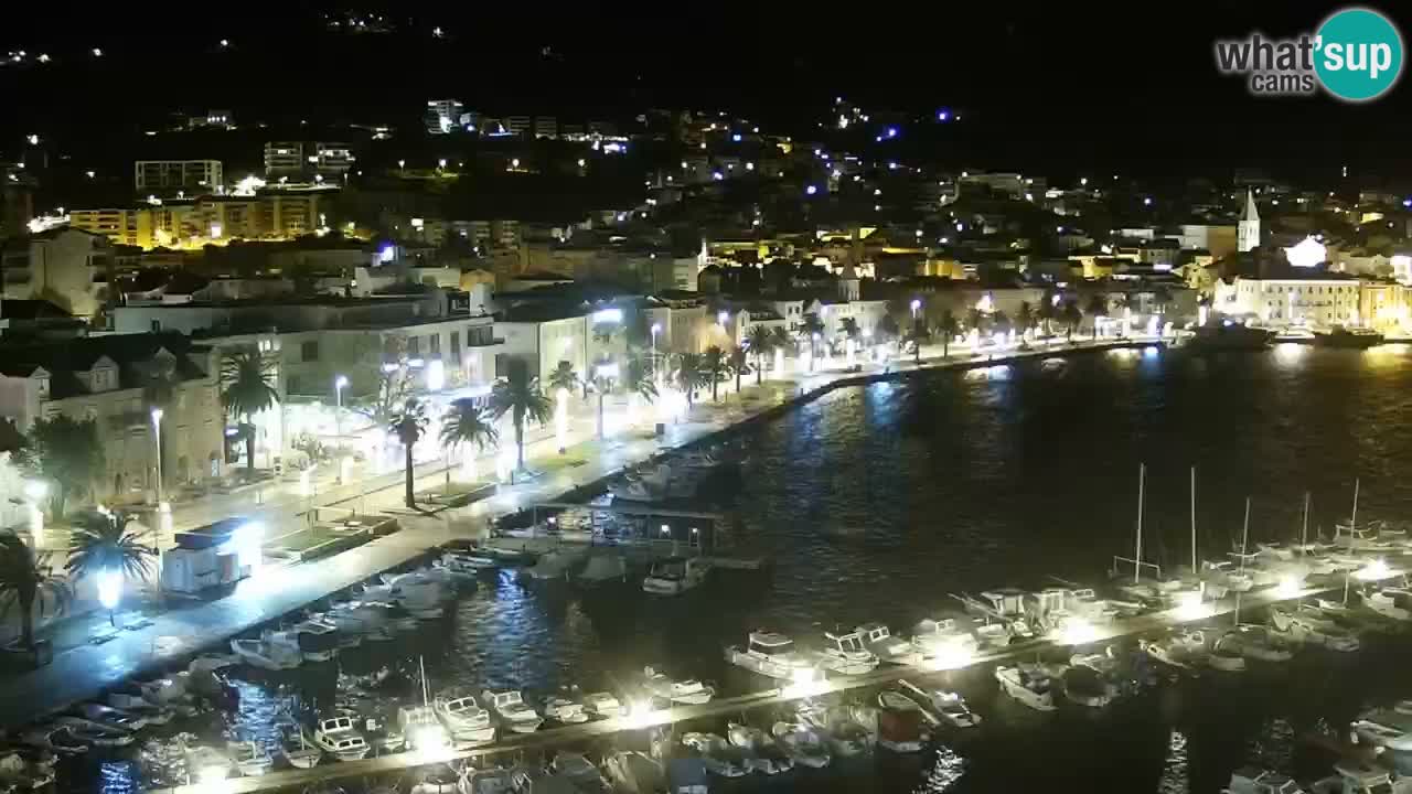 Stupendo panorama di Makarska livecam