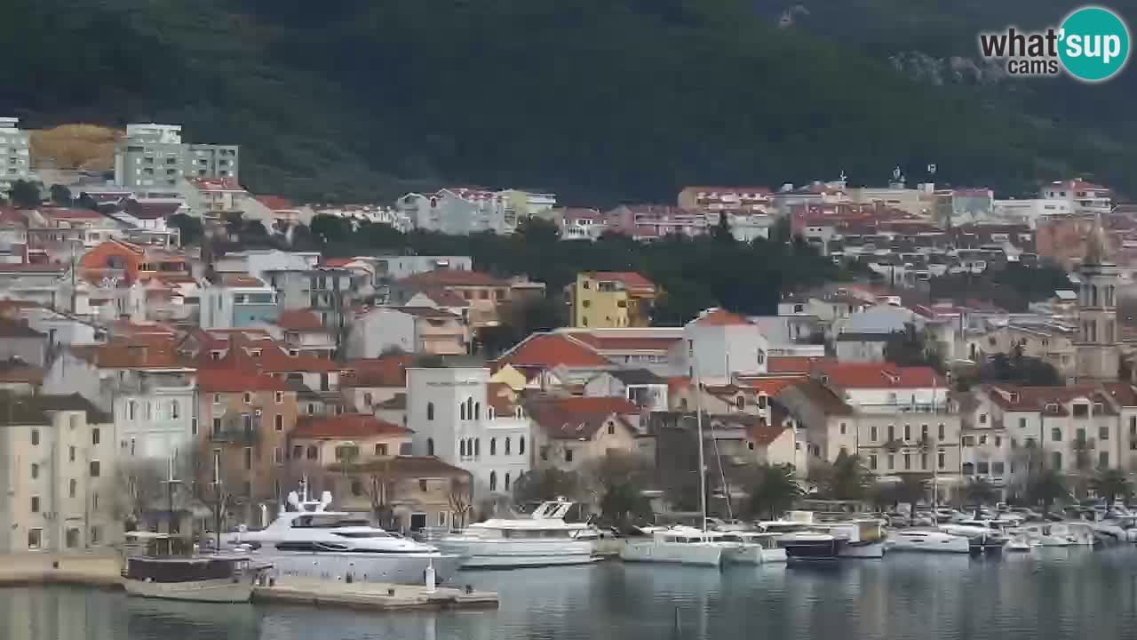 Stupendo panorama di Makarska livecam