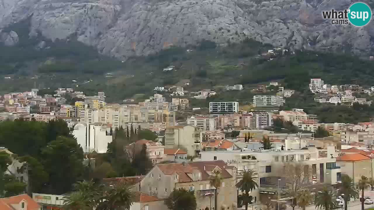 Stupendo panorama di Makarska livecam