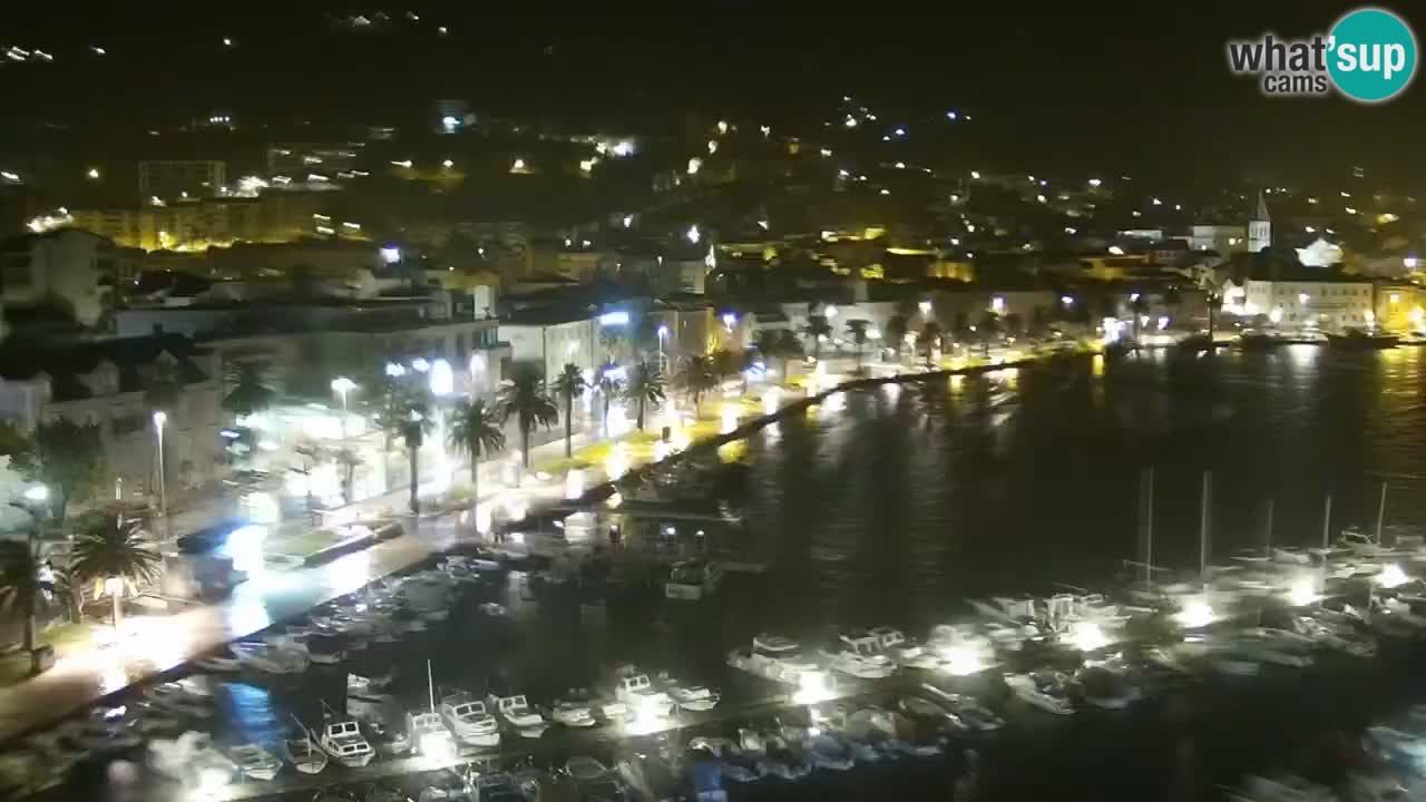 Stupendo panorama di Makarska livecam