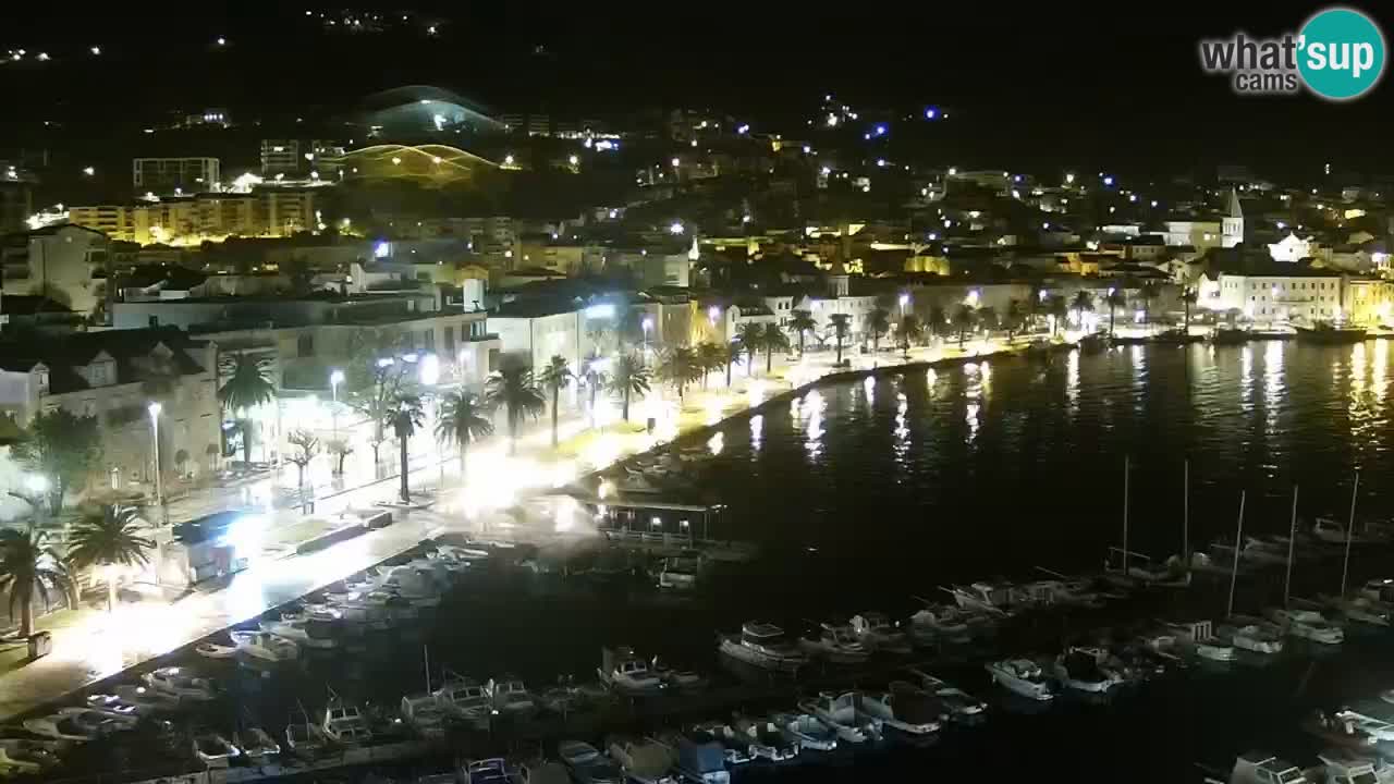 Stupendo panorama di Makarska livecam