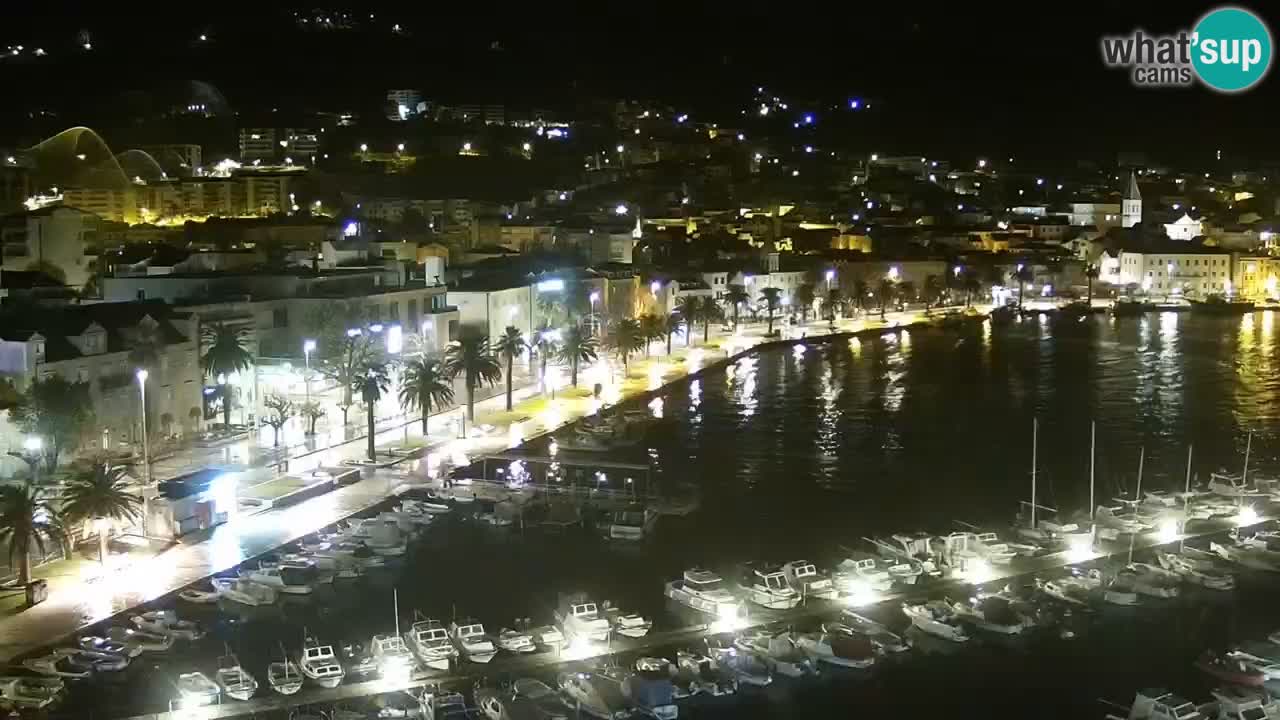 Stupendo panorama di Makarska livecam