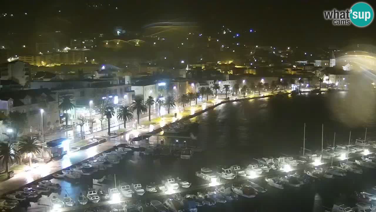 Stupendo panorama di Makarska livecam