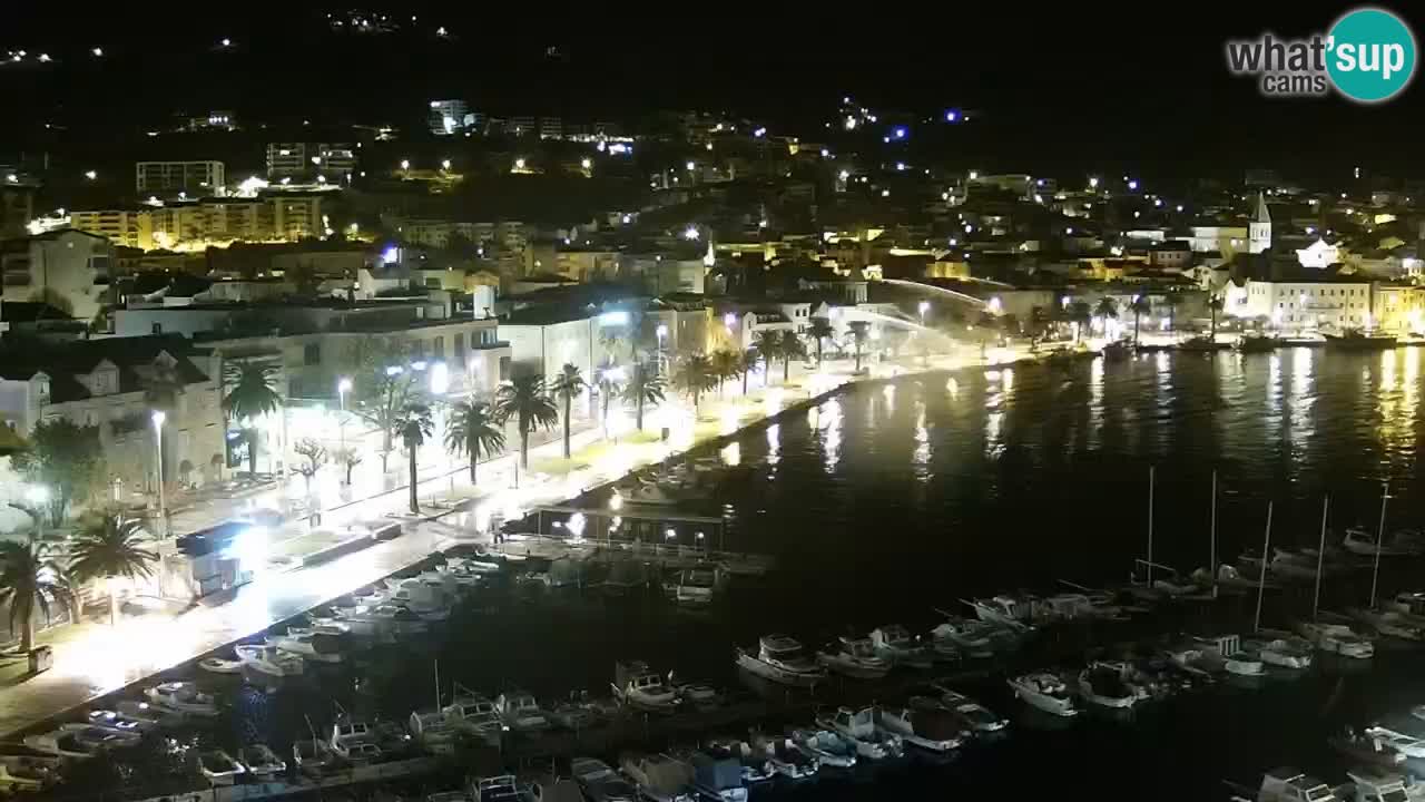 Stupendo panorama di Makarska livecam