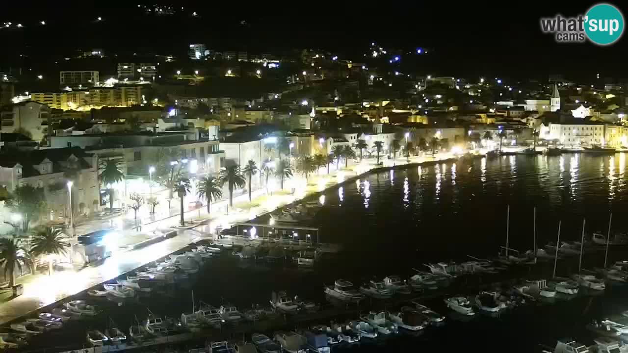 Stupendo panorama di Makarska livecam