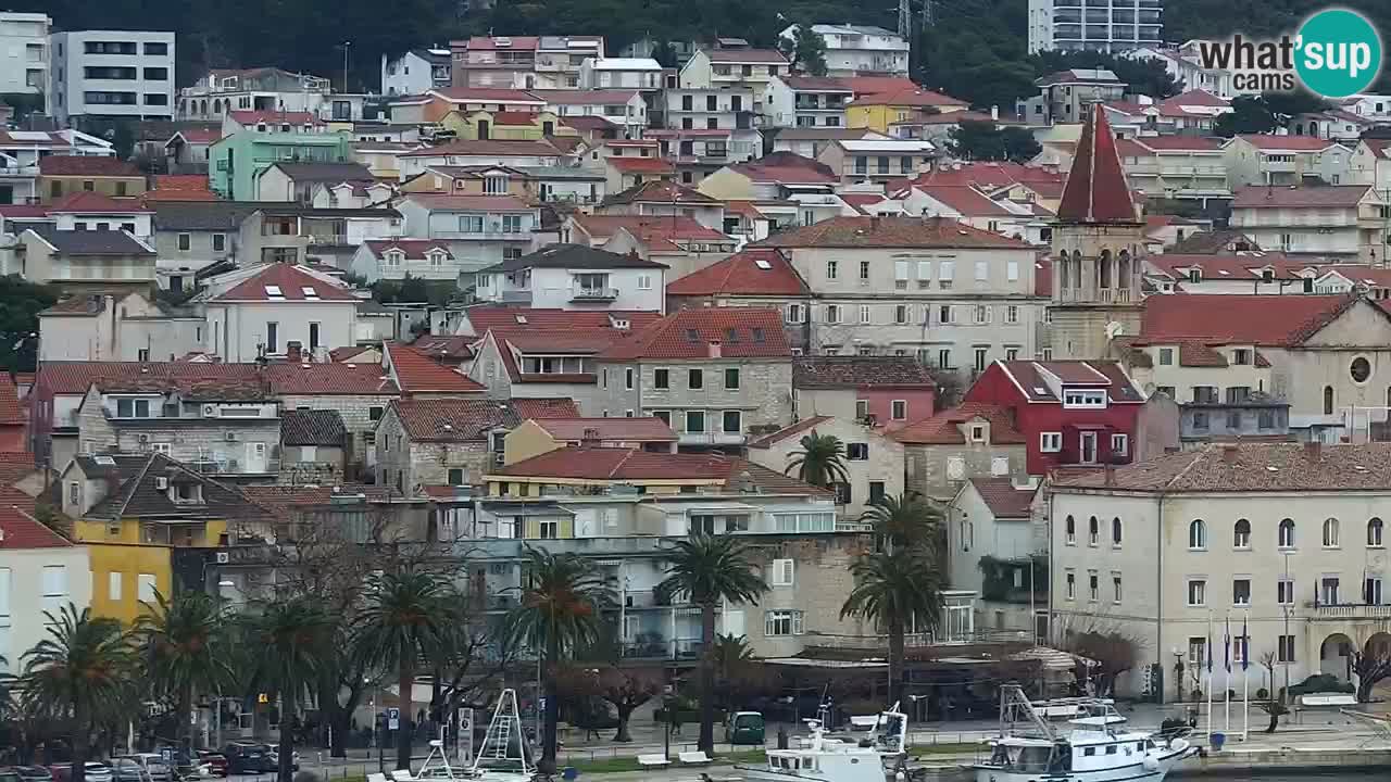 Stupendo panorama di Makarska livecam