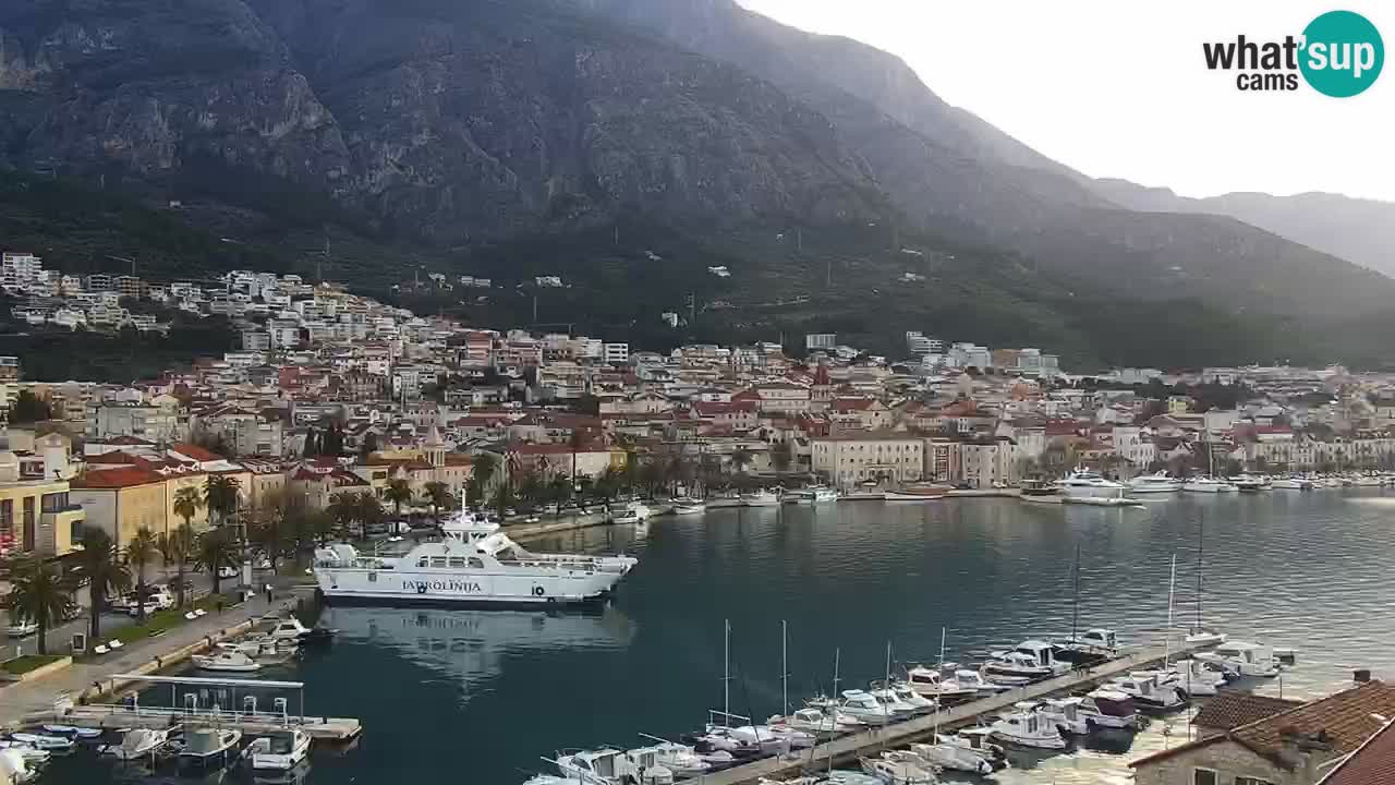 Stupendo panorama di Makarska livecam