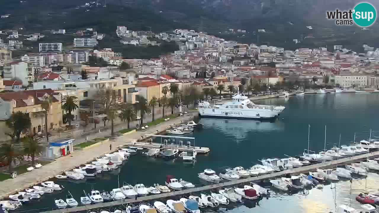 Stupendo panorama di Makarska livecam