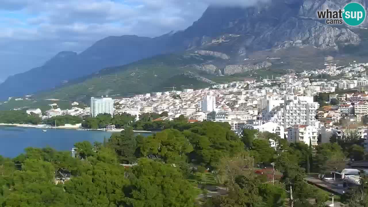 Stupendo panorama di Makarska livecam